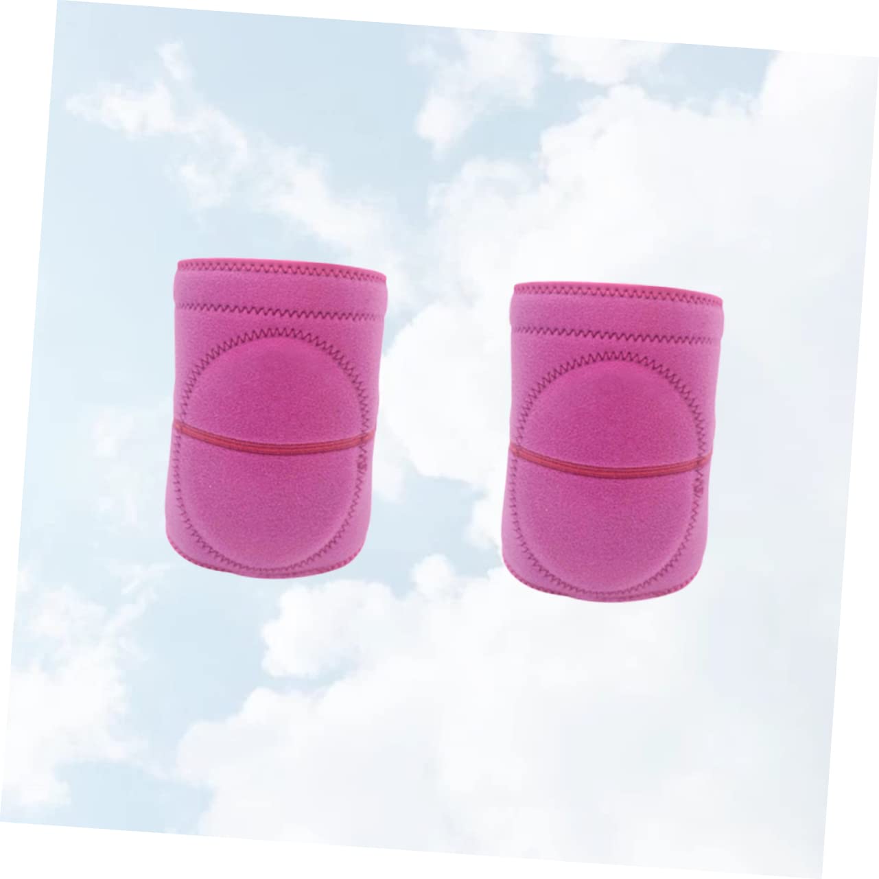 SHERCHPRY 2pcs Sponge Knee Support Pads for Gym Tennis and Fitness Training Safety Knee Protection for Women S Breathable Non Slip Design with Double Straps