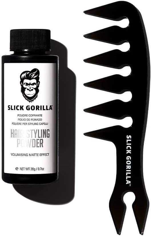 Slick Gorilla Texture Comb, Carbon Wide Tooth Comb for Men, Women, Men’s Hair Styling Products for Straight, Wavy, Curly Hair