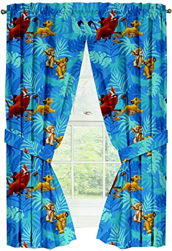 Image of Mon Tex Lion King Dark Kids Room Darkening Window Curtain Panels - 42 X 63 Inch 2 Panels, 0130WIPA900