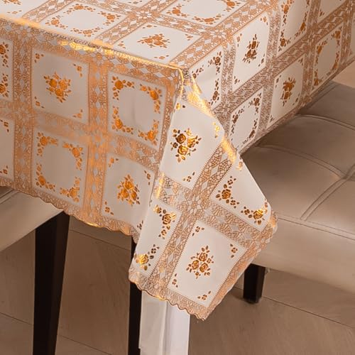 Image of HOKIPO PVC Table Cover for 6 Seater, 54x78 Inches (AR-4349-D7)
