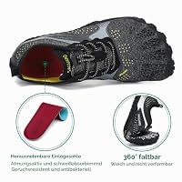 SAGUARO Sommer Barfußschuhe Damen Badeschuhe Schwimmschuhe Schnell Trocknend Wasserschuhe Frauen Strandschuhe Surfen Neoprenschuhe, Schwarz, 40 EU – Ansicht 5
