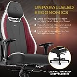 noblechairs LEGENDA - CZARNY - BIAŁY - REDSIEGE GAMING