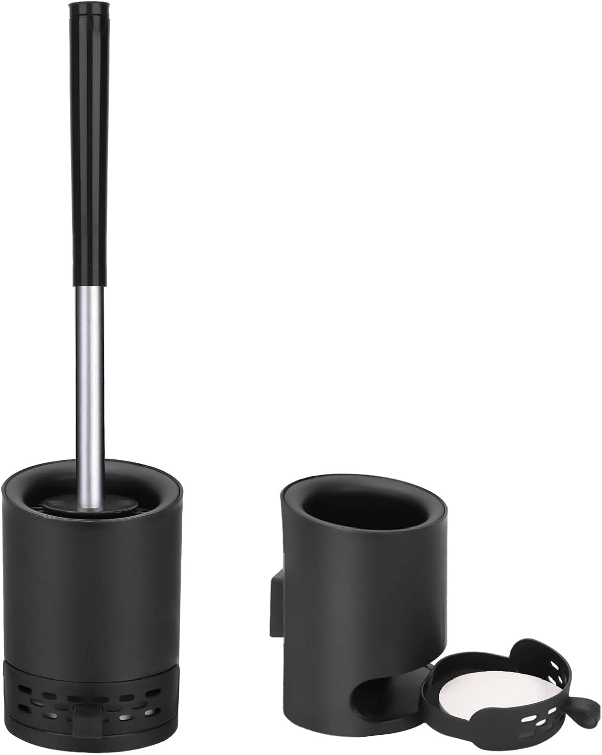 GEELINCLE Toilet Bowl Brush with Holder, Silicone Toilet