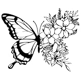 【Cadeau Idéal pour La Décoration Intérieure】Cette élégante décoration murale en métal noir constitue un cadeau raffiné pour une pendaison de crémaillère, un anniversaire ou Noël. Elle symbolise la beauté et la transformation, apportant une atmosphère chaleureuse et stylée à n'importe quelle pièce de la maison.