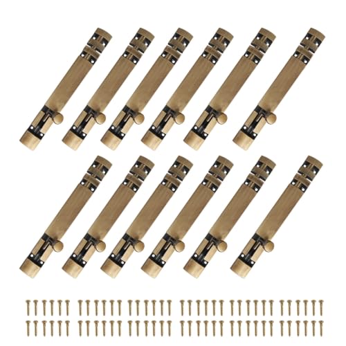 Image of Volo Premium 6 inch Xylo Tower Bolt /Door Latch /kundi /chitakni /Chitkini (Stainless Steel Rod) (Antique Brass Finish) (Size 150mm) (6 inch- 150 mm, 12)