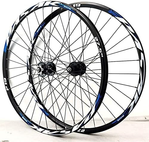 Bộ bánh xe đạp MTB RUJIXU 26/27.5/29 inch, phanh đĩa 6 lỗ, 32 lỗ, vành đỏ, nan h