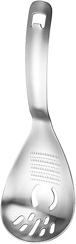 Cucharas de acero inoxidable para cocinar, cuchara de cocina multifuncional para puré de colador, molienda de jengibre y ajo colador, cuchara de disponible en Yaxa El Salvador