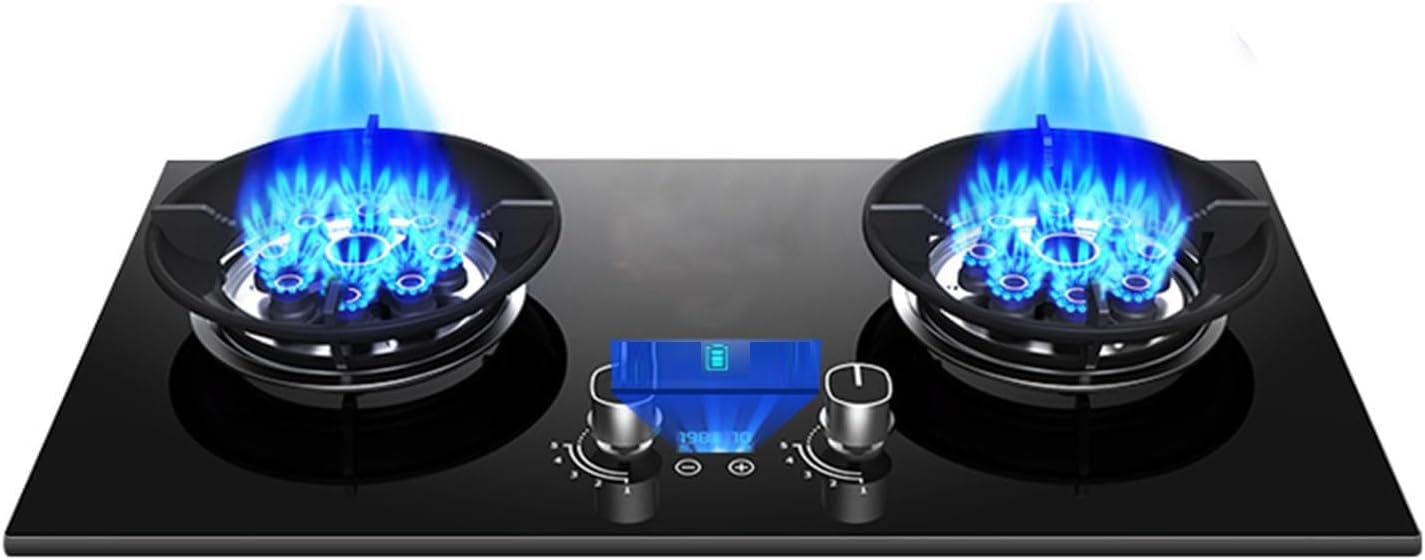 Estufa de Gas 2 Puestos con Temporizador 180 Minutos y Protección de Apagado