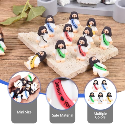 image for basuwu 215 PCS Little Jesus Figures Small Jesus Figurines, Tiny Rubber