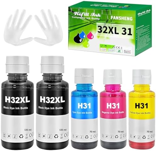 Lot D'encre Nextpage 31XL (Cyan, Magenta, Jaune) - Compatible HP Smart Tank 510, 514, 670... - 4