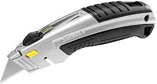 STANLEY Knife with Retractable Blade carga frontal safe control for cutting and trimming