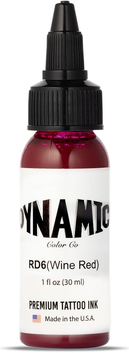 Wine Red Tattoo Ink (1oz Bottle): Vibrant, Sterilized, Vegan & USA-Made Since 1990 โ Trusted by Artists Worldwide