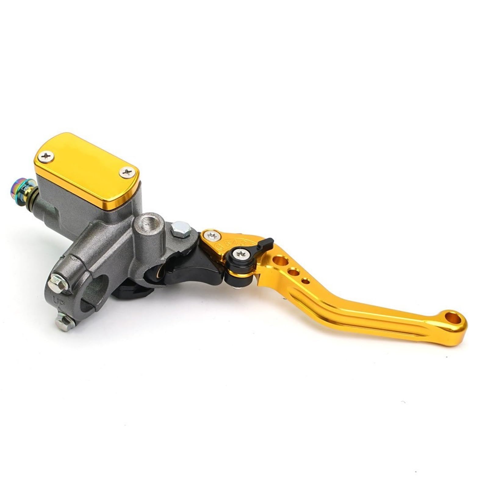 IUKMR Motorcycle Clutch Brake Lever 22mm Motorcycle Master Cylinder Lever Brake Hydraulic Clutch Pump(Right G)