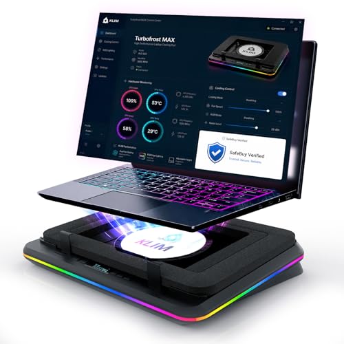 KLIM Turbofrost ゲーミングノートパソコン冷却パッド　本体のみ Amazon.co.jp: KLIM Turbofrost MAX - RGBノートパソコン冷却パッド