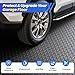8.2x20 FT Garage Floor Mat, 2.8mm Thickened Garage Flooring Heavy Duty Rubber Garage Floor Mats for Under Car, Diamond Plate Garage Mat for Garage, Workshop, Enclosed Trailer
