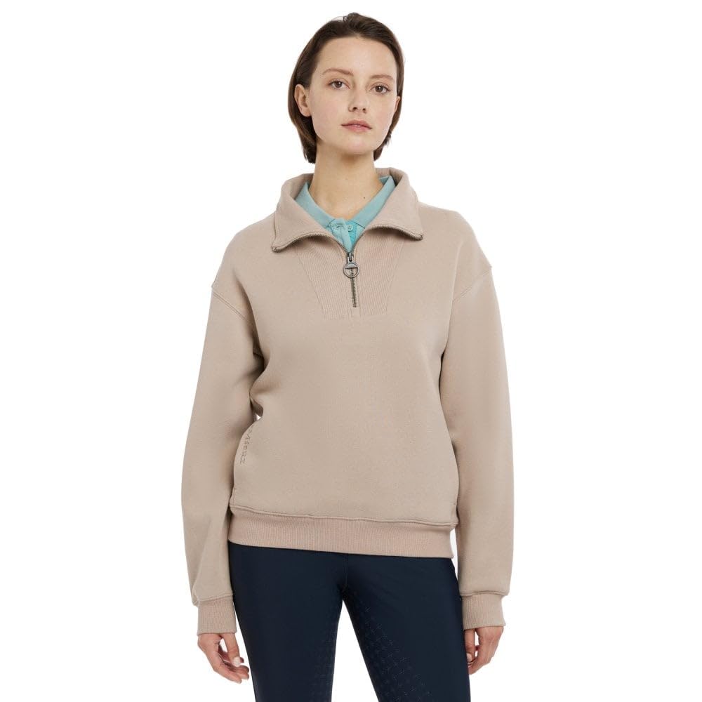 LeMieux Keira Womens Quarter Neck Sweater - Almond 12