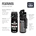 Mace Pepper Gel - Magnum 3, 1.59 oz, 20 Feet Range, No Wind Blowback, Max Police Strength, Long Lasting UV Dye, Flip Top Safety Cap, Self Defense Pepper Spray Gel for Women & Men - Black