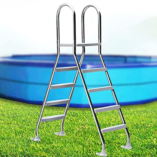 Escalera para Piscina Elevada 4 Escalones Acero Inoxidable miniatura 1