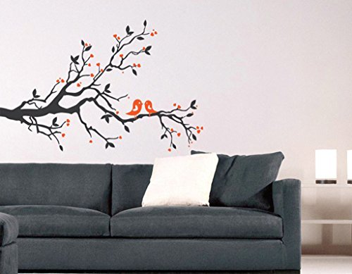 Decals Design 'Branch with Lovely Birds' Wall
