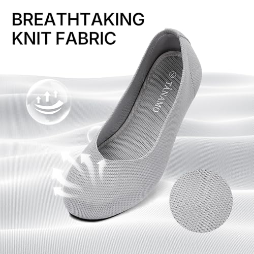 Image of Tanamo Ballet Flats for Women, Soft Knit, Work Travel Everyday Shoes