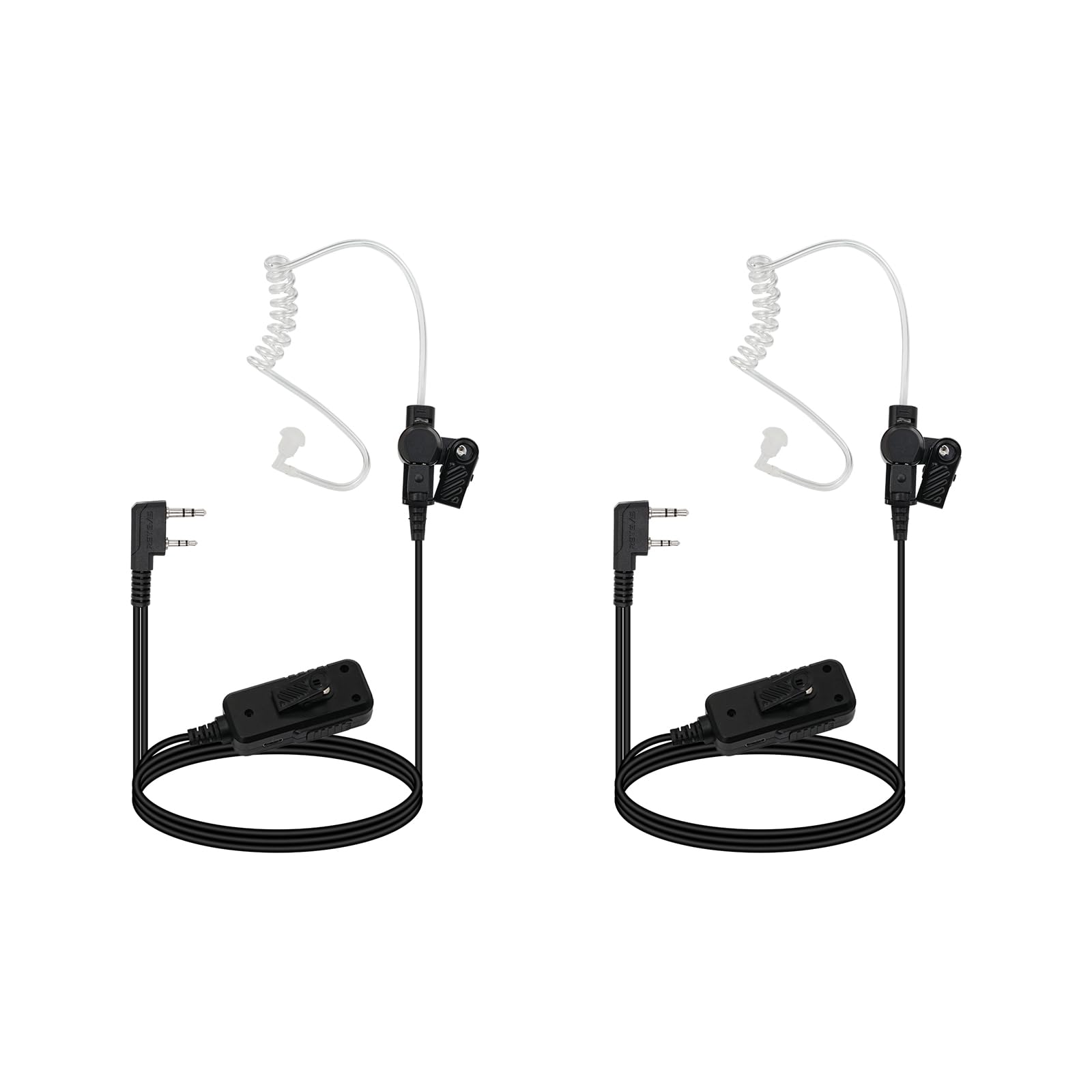 Retevis Cancelación Activa De Ruido Walkie Talkie Auricular, Auriculares con Chip De Reducción de Ruido,Pinganillo Walkie Talkie Compatibles con eSynic RT24 RT27 Radio Auricular(2 Piezas)