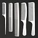 CCbeauty 5-Packs Metal Barber Comb Set Pack for Men & Women,Professional Hairdressing Salon Combs Hair cutting Tool Detangler Comb with Leather Bag