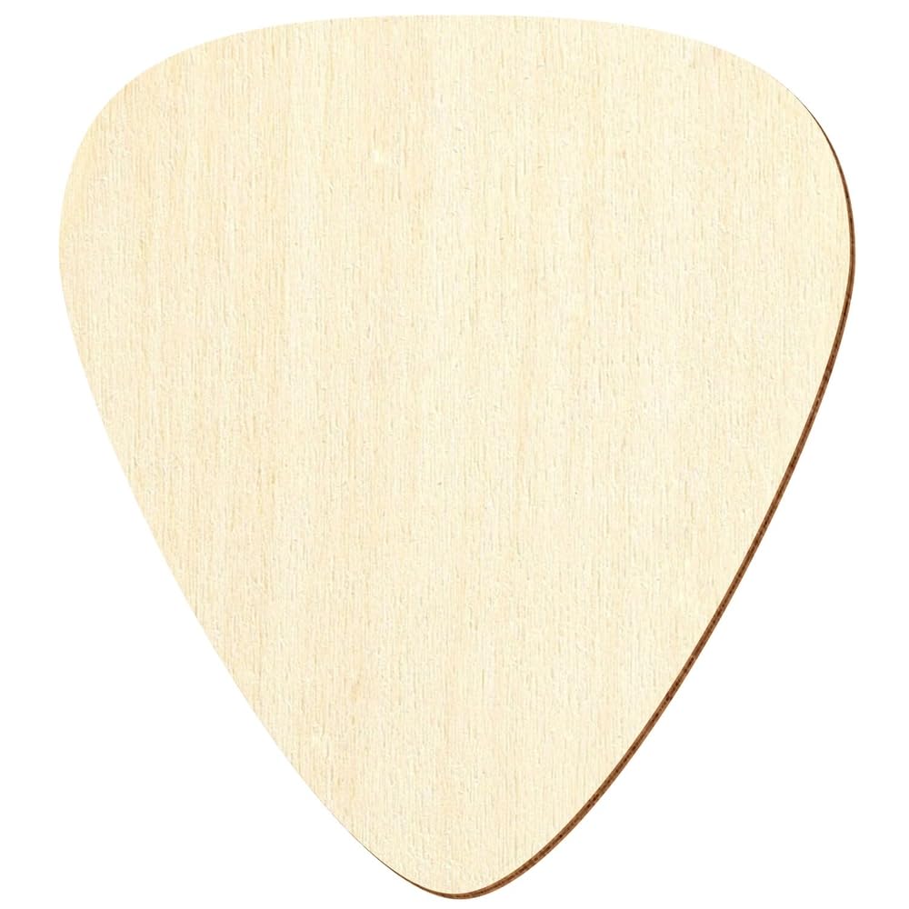 Holz Plektrum Plektron Plektar Pick - 3-50 cm Deko Basteln, Pack mit:10 Stück, Höhe:27cm hoch
