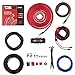 DS18 AMPKIT4 4 Gauge Amp Installation Wiring Kit - Amplifier Installation Kit 4 GA - A Car Amplifier Wiring Kit Simplifies Wire Connections and Delivers Power to Your Radio, Subwoofers, and Speakers