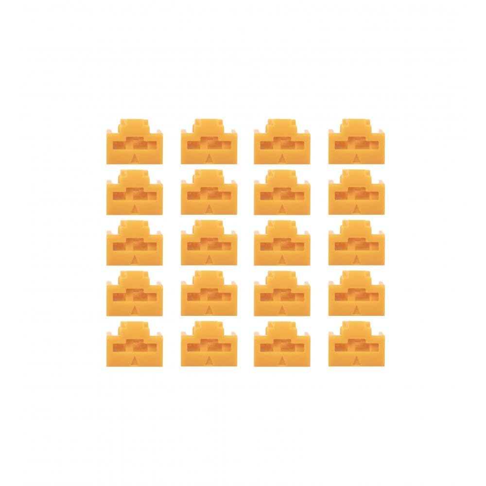 RJ45 Port Locks ORANGE 20pcs
