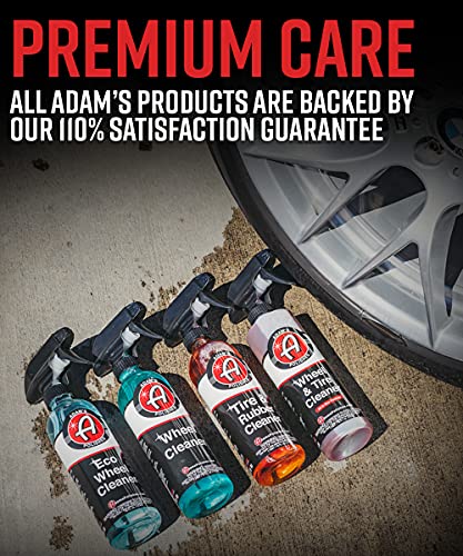 Adam’s Wheel & Tire Cleaner 16Oz - Professional All In One Tire & Wheel Cleaner Use W/Wheel Brush & Tire Brush | Car Wash Wheel Cleaning Spray For Car Detailing | Safe On Most Rim Finishes #TOP6