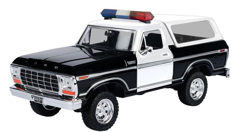 Modelo a escala 1:24 auto policía Motormax miniatura 1