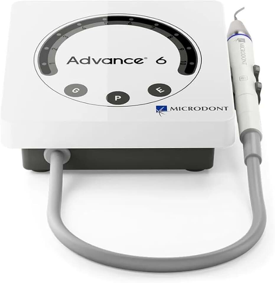 Ultrassom Advanced 6, Aparelho Odontológico, Branco, Bivolt, 20W, 3 Modos de Operação, Profilaxia, Periodontia, Endodontia, Peça de Mão Removível