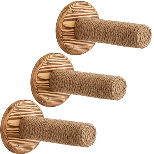 Conjunto De 3 Montaje De Montaje En La Pared Correa Correa Correa Post - Madera Maciza Muebles De Pared De Gato Natural - Muebles De Torre De Ras Conjunto De 3 Montaje De Montaje En La Pared Correa Correa Correa Post - Madera Maciza Muebles De Pared De Gato Natural - Muebles De Torre De Ras