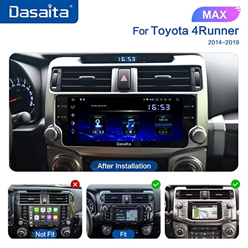 Dasaita 10.25\" Android Car Stereo for Toyota 4Runner 2014 2015 2016 2017 2018 2019 Wireless Carplay Android Auto Car Head Unit GPS Radio Audio Video Player Navigaion 4G RAM 64G ROM - Thumbnail 3