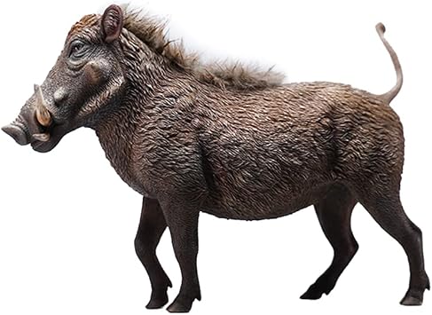 JXK Resin Warthogs Decorations, Home Decor Warthogs Statues for Desktops, Durable Polyresin with Intricate Details for Animal Lovers