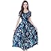 Produktbild PYLOVER Sommer-Maxikleid für Damen, Blumendruck, lässig, geteilt, Strandkleid, elegant, Baumwolle, Vintage Gr. XL, L