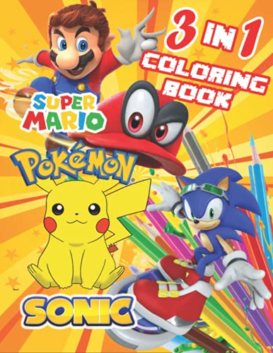 3 in 1 Coloring Book For Kids Ages 4-12: +50 A Stunning Coloring Book To Relax And Refresh With Various Illustrations Of 3 in 1