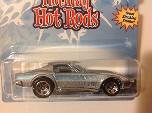 Hot Wheels Holiday Hot Rods '69 Corvette Silver miniatura 2