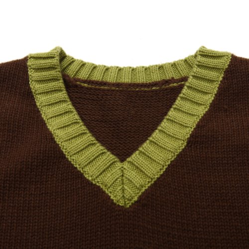 Richie House Little Boys' Sweater Vest with Intarisa Artwork RH10194