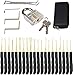 Price comparison product image Ebuyerfix 25 Pcs Premium Lock Pick Set, Transparent Training Padlock Practice Lock Picking Tools for Beginner and Locksmith Training with Transparent Practice Padlock