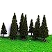 15pcs Green Scenery Landscape Model Cedar Trees with Box