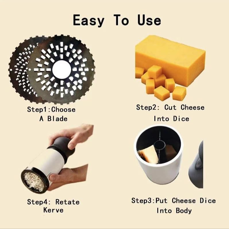 Rallador Giratorio de Queso con Base Antideslizante miniatura 2
