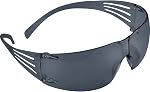 3M SecureFit 200 Verres de protection des yeux, cadre gris et lentille grise, anti-brouillard, 1 Paire - SF202AF