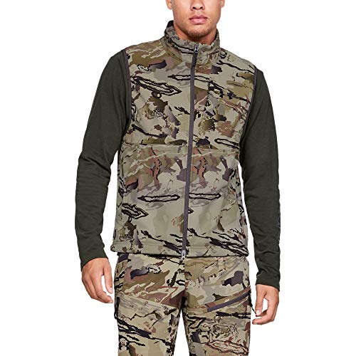 Under Armour Men's Ridge Reaper Infil Windstopper Vest, Ua Barren Camo (999)/Black, Small