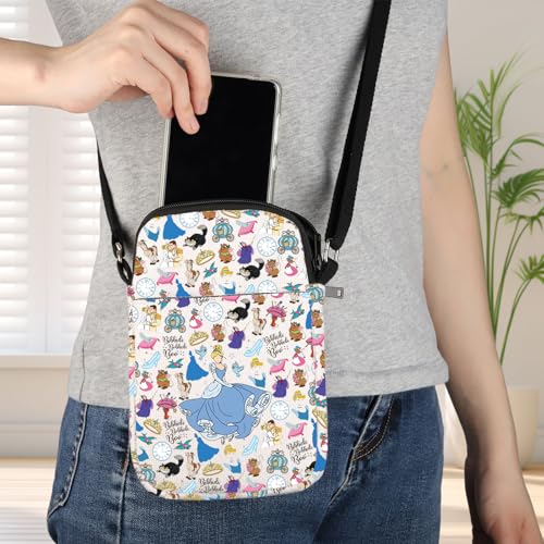 JNIAP Fairy Tales Crossbody Bag Fairy Princess Gift A Dream Is a Wish Your Heart Makes Gifts Princess Shoulder Bag 5