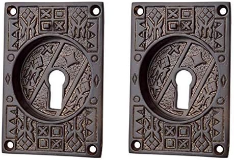 Adonai Hardware Nahath Decorative Flush Pull (Supplied as 2 Pieces per Pack) (Distressed Silicon Bronze Medium Patina)