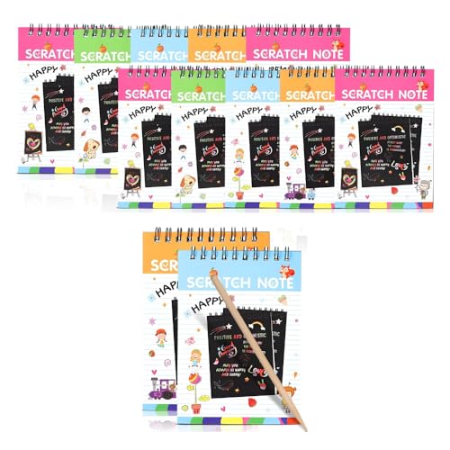 Image of FUNTUNE Scratch Books (Pack of 10 Books) for Kids Magic Books for Ages 3-10 Years, Birthday Return Gifts for Boys and Girls