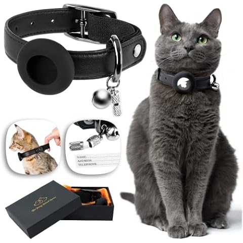 Collar para gatos AirTag de HygiePuff con GPS y correa elástica Cover