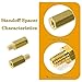 uxcell 50 Pieces M3 9+4mm Hex Standoff Spacer Male to Female Thread Brass Spacer Standoff Hexagonal Spacers Standoffs Screws Nuts for PC PCB Motherboard