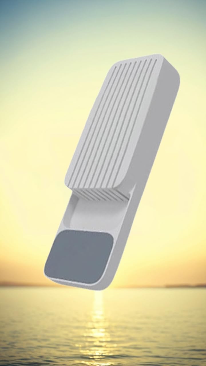 Honwor® Compact Safety Knife Storage Box – Space-Saving Drawer Organizer for Cutlery & Knives Durable White Knife Block Set Easy Access Home Kitchen Essential